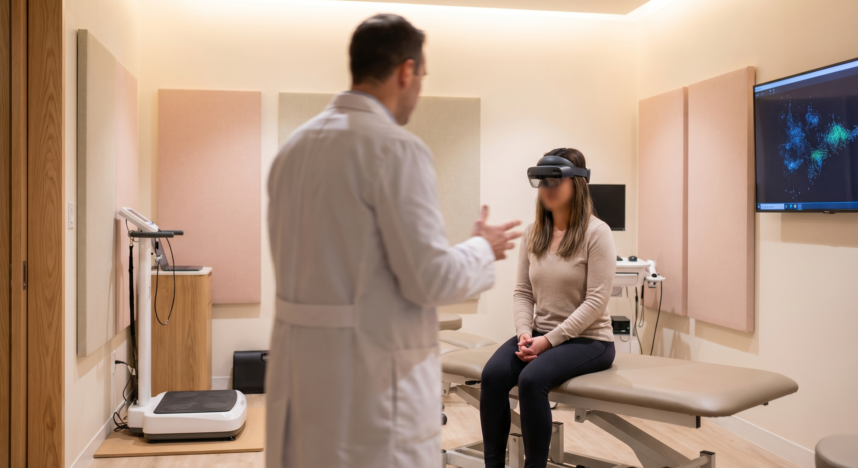 Clinical concussion rehabilitation assessment in a San Diego neurology office