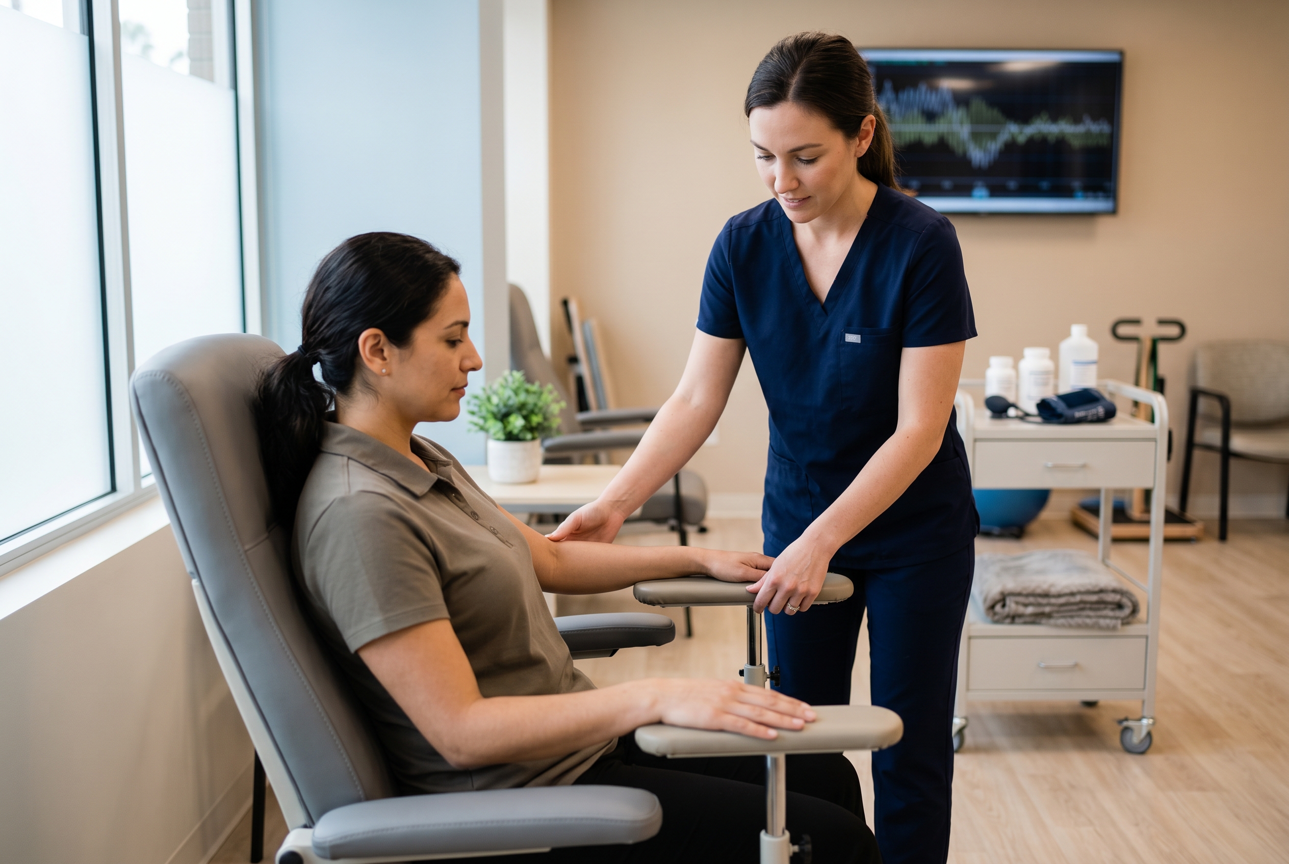 Clinical autonomic and balance rehabilitation setting for long COVID POTS symptoms evaluation