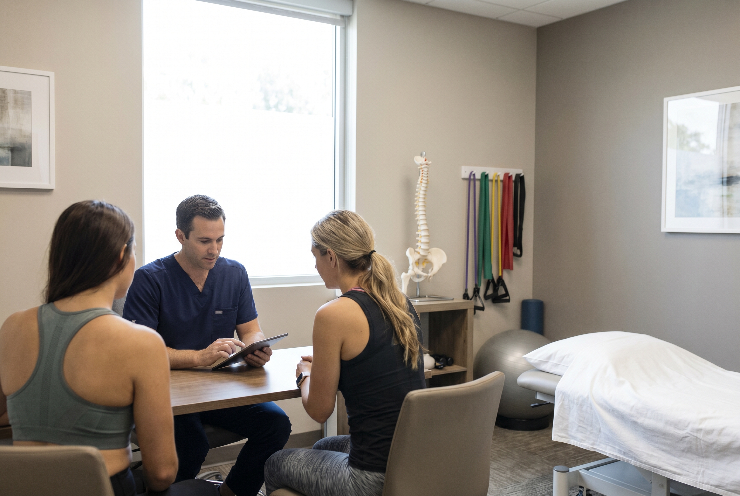 Lumbar spine consultation for spinal stenosis treatment without surgery in a San Diego clinic