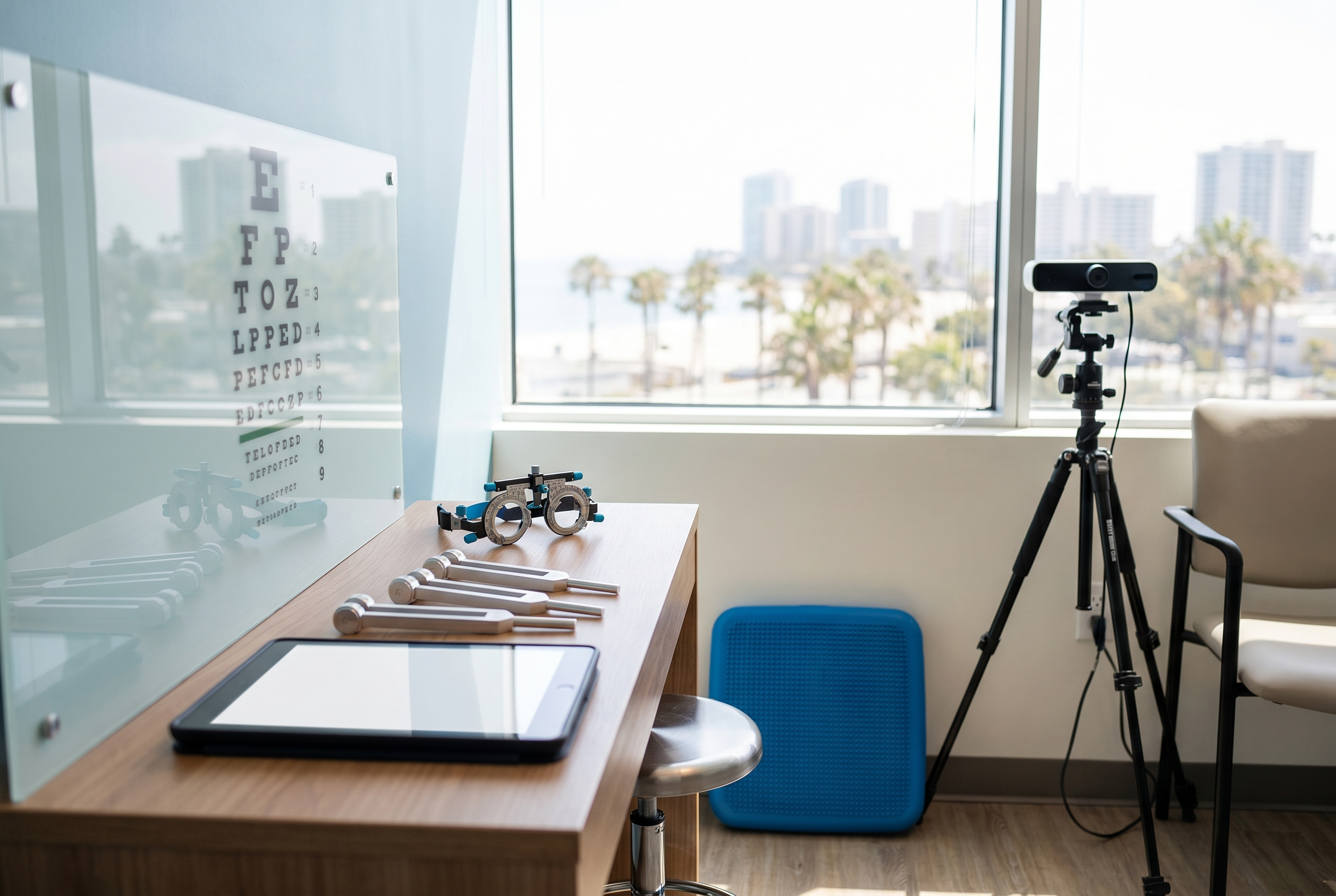 Clinical balance and vestibular assessment setup for vertigo after concussion in San Diego