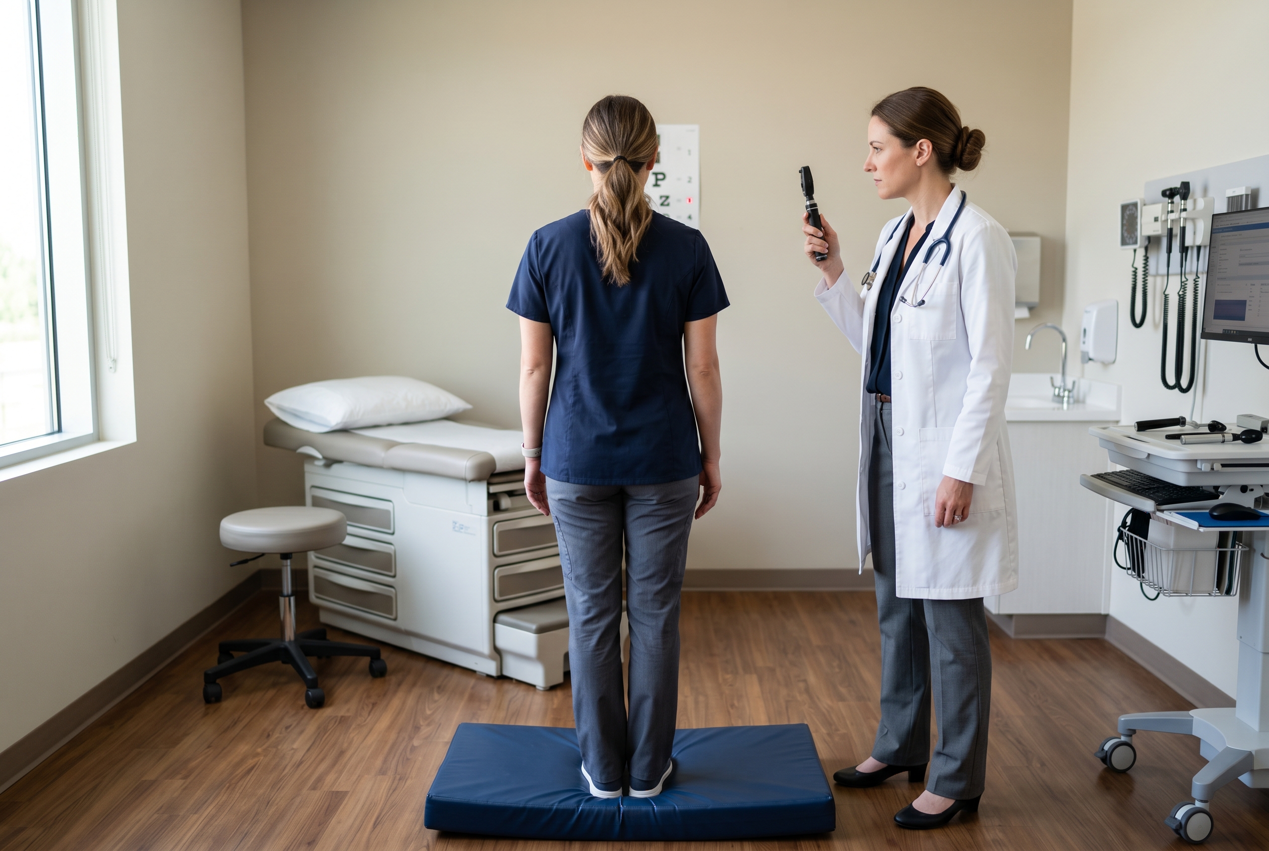 Functional neurology vestibular assessment for vestibular migraine symptoms in San Diego clinic