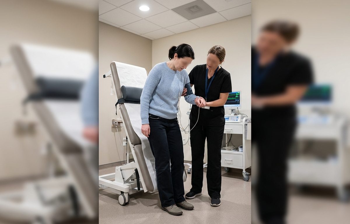 Clinical autonomic evaluation setup for fainting when standing symptoms in San Diego