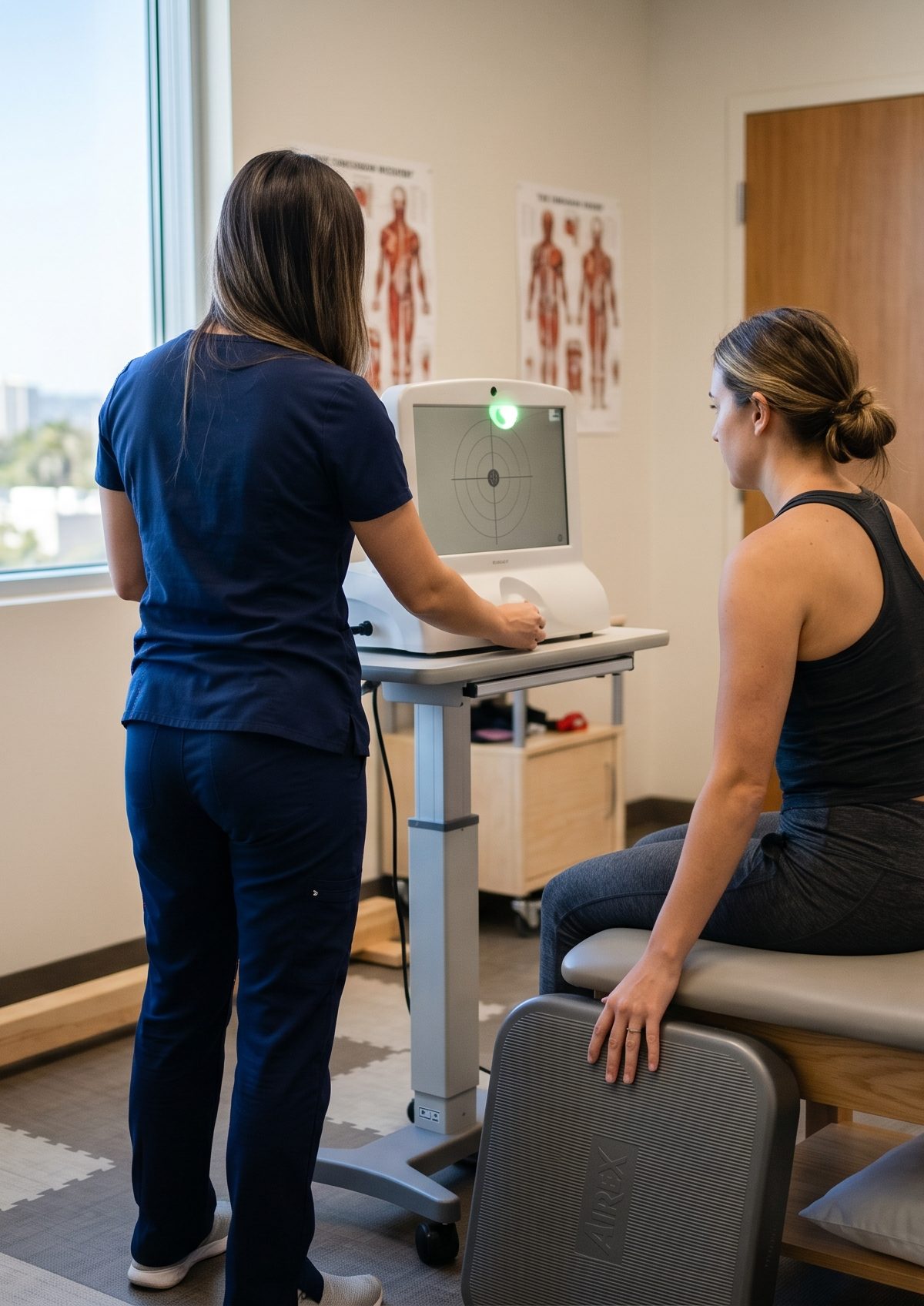 Clinical rehabilitation setting for persistent post concussion symptoms evaluation